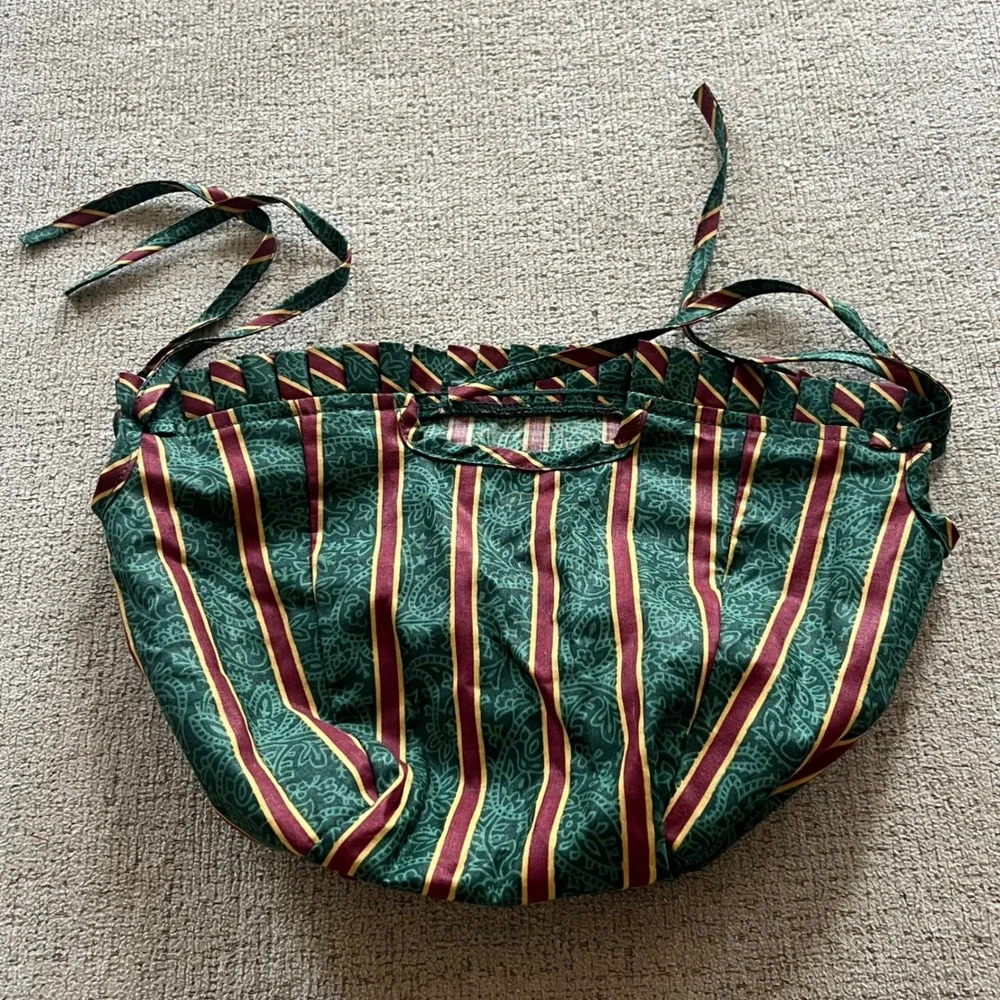 Longaberger Vintage Imperial Stripe Basket Liner Yuletide Treasures 212618